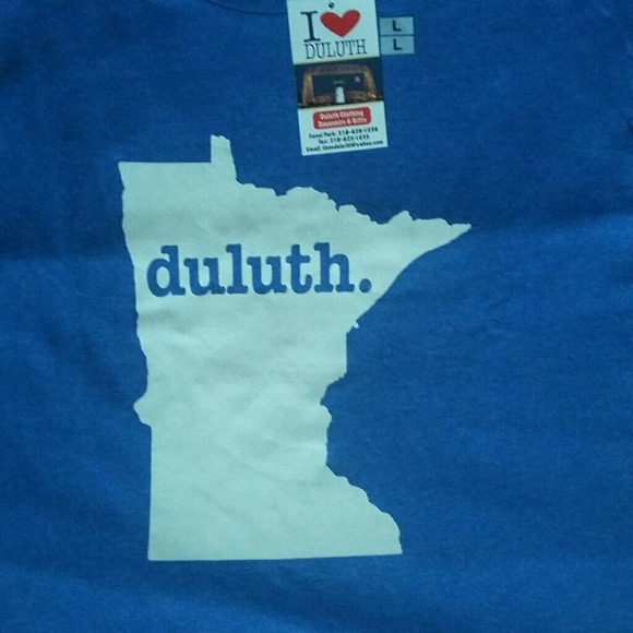 Duluth Unisex Blue T Shirt - Picture 2 of 3